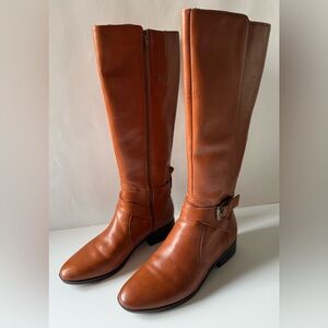 Naturalizer Rena Leather Riding Boot Brown Women’s Size EU 39 / US 8.5
